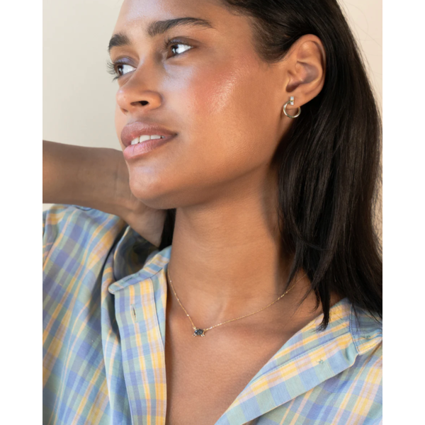 MONICA RICH KOSANN The "Black Sheep" Necklace with Black Diamonds in 18K Yellow Gold
