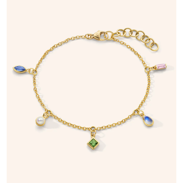 MONICA RICH KOSANN “Points of Light” Chain Bracelet in 18K Yellow Gold