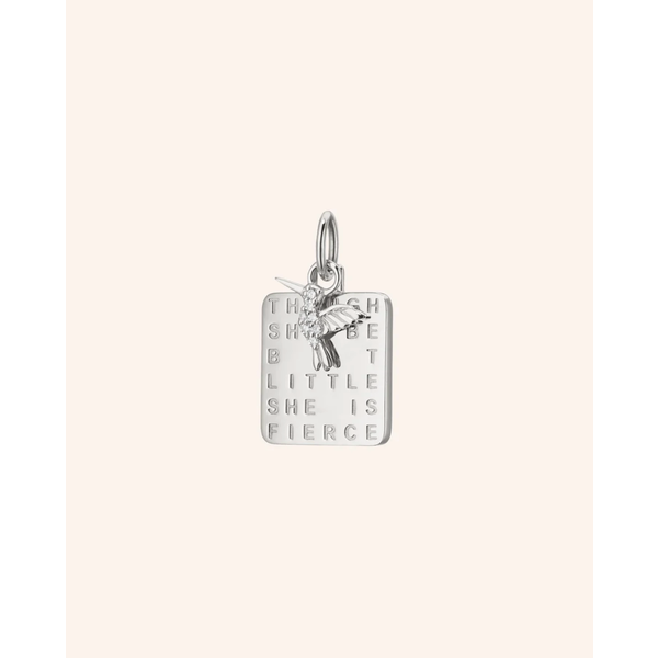 MONICA RICH KOSANN "She is Fierce" Medallion with Sapphire in Sterling Silver
