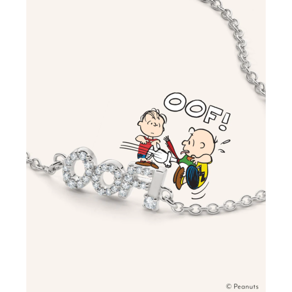 MONICA RICH KOSANN Sterling Silver "OOF" Bracelet with Pave White Sapphire