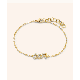 MONICA RICH KOSANN 18K Gold and Diamond "OOF" Bracelet