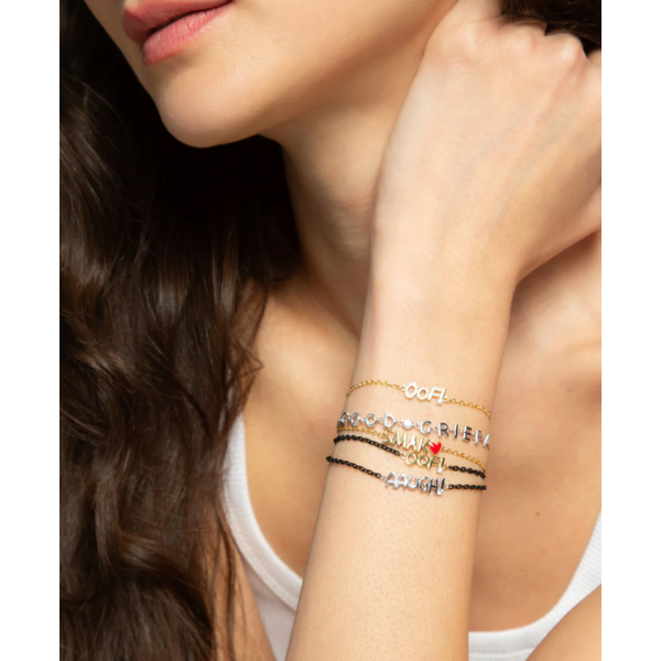 MONICA RICH KOSANN 18K Gold and Diamond "OOF" Bracelet