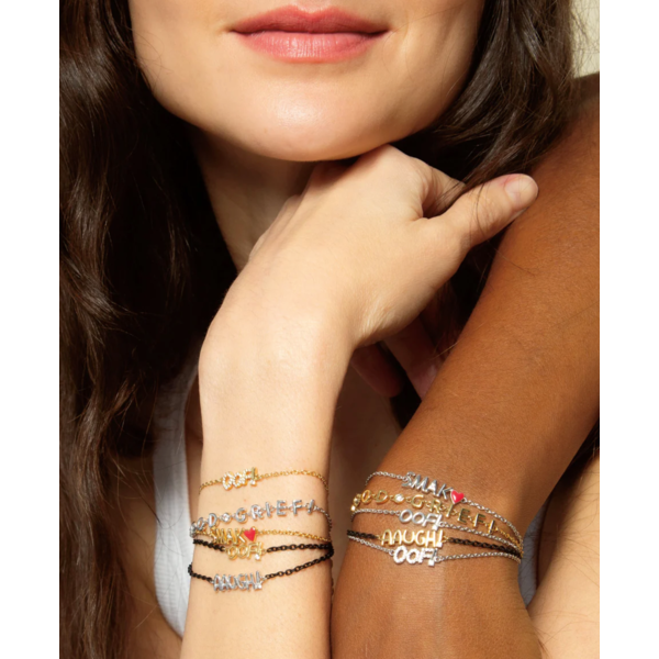 MONICA RICH KOSANN 18K Gold and Diamond "OOF" Bracelet