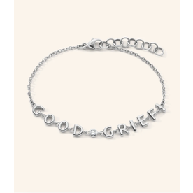 MONICA RICH KOSANN Sterling Silver "GOOD GRIEF" Bracelet