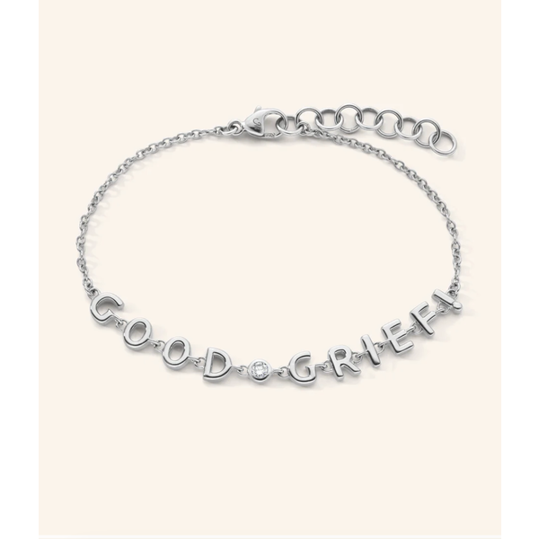 MONICA RICH KOSANN Sterling Silver "GOOD GRIEF" Bracelet