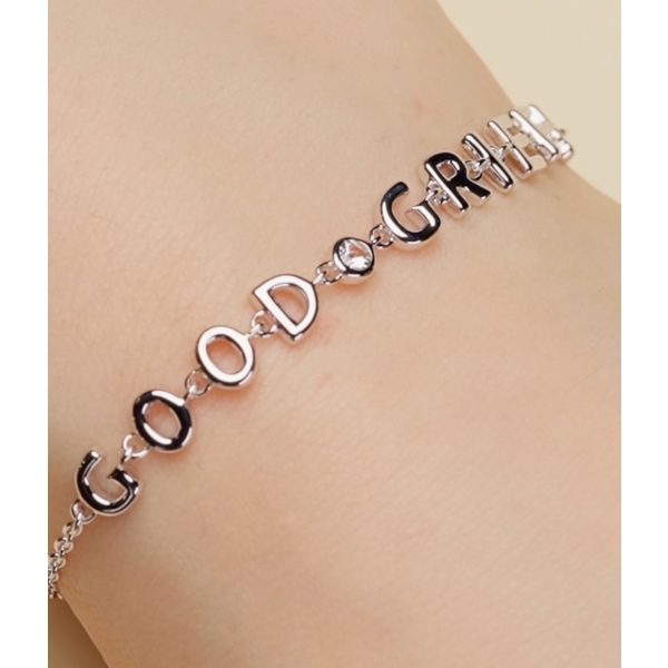 MONICA RICH KOSANN Sterling Silver "GOOD GRIEF" Bracelet