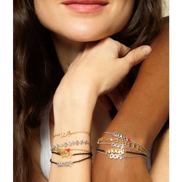 MONICA RICH KOSANN Sterling Silver "GOOD GRIEF" Bracelet