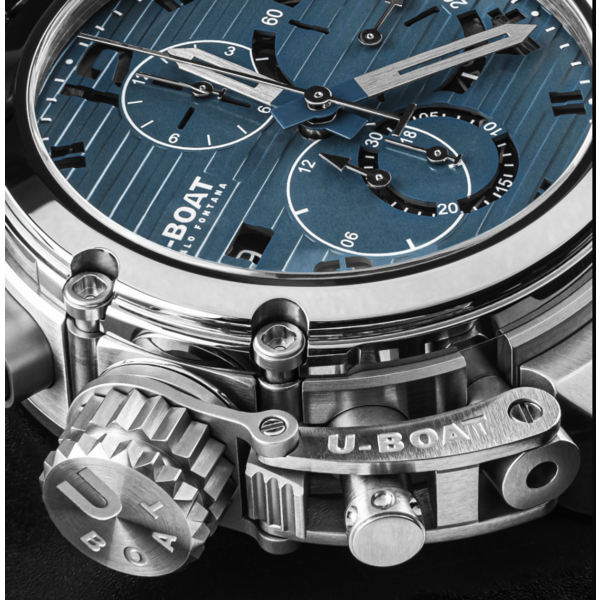 U-BOAT CHIMERA 46MM CHRONO SS BLU