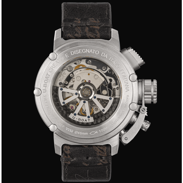 U-BOAT CHIMERA 46MM CHRONO SS NERO U-BOAT CHIMERA 46MM CHRONO SS NERO