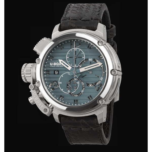 U-BOAT CHIMERA 46MM CHRONO SS BLU
