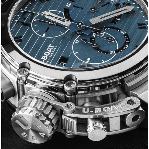 U-BOAT CHIMERA 46MM CHRONO SS BLU