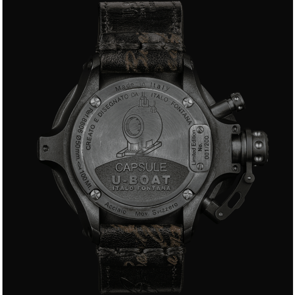 U-BOAT CAPSULE 50MM PVD BK BL