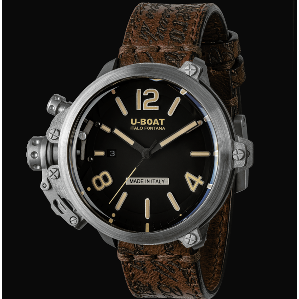 U-BOAT CAPSULE 50MM SS BK BE