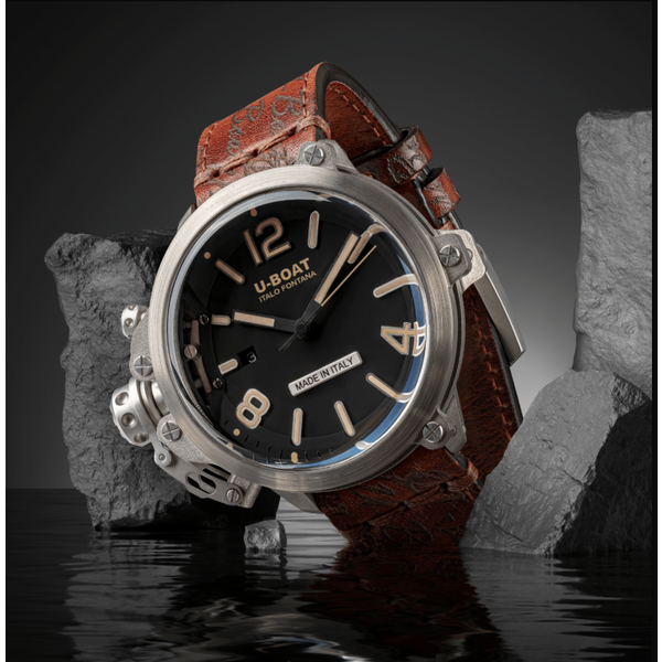 U-BOAT CAPSULE 50MM SS BK BE
