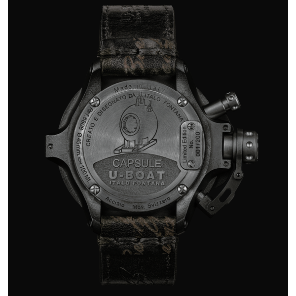 U-BOAT CAPSULE 45MM PVD BK BL