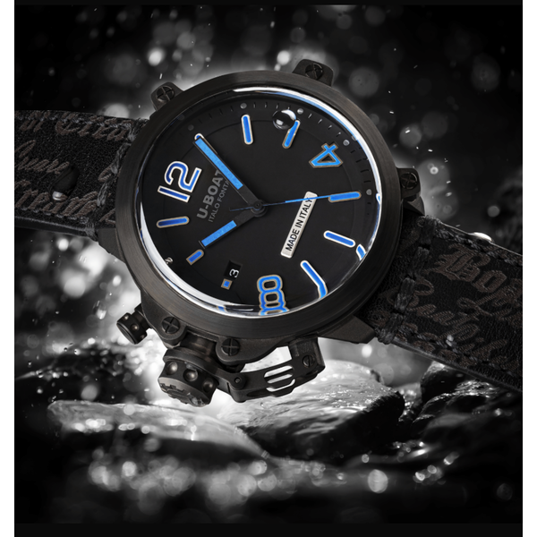 U-BOAT CAPSULE 45MM PVD BK BL