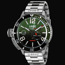 U-BOAT SOMMERSO CERAMIC GREEN/MT BRACELET