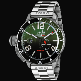 U-BOAT SOMMERSO CERAMIC GREEN/MT BRACELET