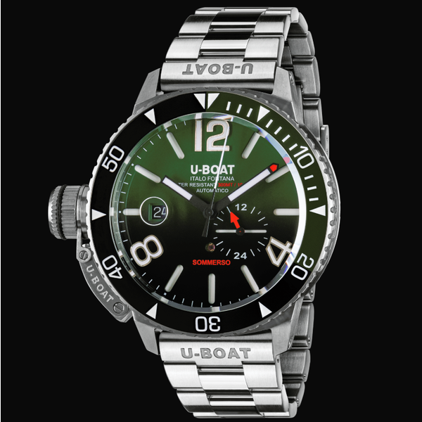 U-BOAT SOMMERSO CERAMIC GREEN/MT BRACELET