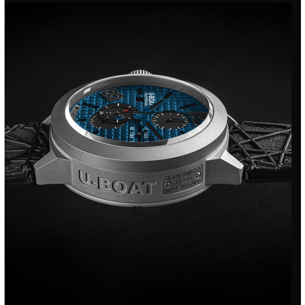 U-BOAT CLASSICO 45 TITANIUM TUNGSTEN BLUE