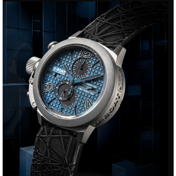 U-BOAT CLASSICO 45 TITANIUM TUNGSTEN BLUE