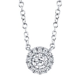 SHY CREATION INC 14kt White Gold .14 Diamond Necklace