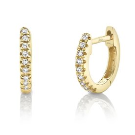 SHY CREATION INC 14kt .04 Diamond Mini Huggies