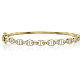 SHY CREATION INC 14kt Yellow Gold .35 Diamond Bangle