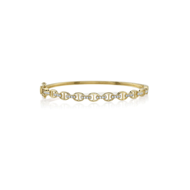SHY CREATION INC 14kt Yellow Gold .35 Diamond Bangle