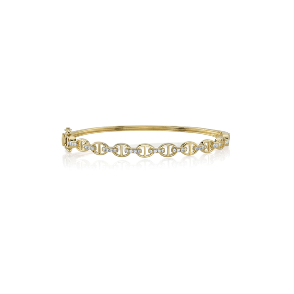 SHY CREATION INC 14kt Yellow Gold .35 Diamond Bangle