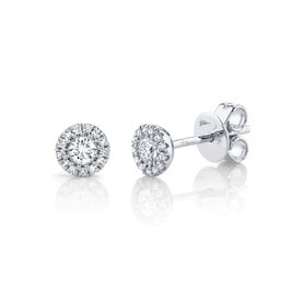 SHY CREATION INC 14kt White Gold .24 Diamond Studs