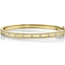 SHY CREATION INC 14kt Yellow Gold .62 Diamond Bangle