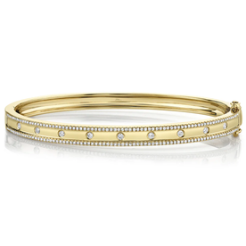 SHY CREATION INC 14kt Yellow Gold .62 Diamond Bangle