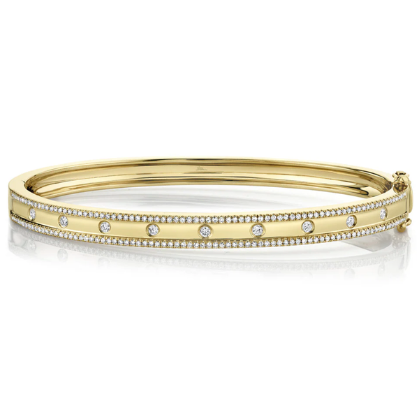 SHY CREATION INC 14kt Yellow Gold .62 Diamond Bangle