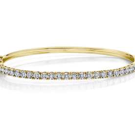 SHY CREATION INC 14kt Yellow Gold .69 Diamond Bangle