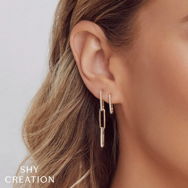 SHY CREATION INC SC55009644 - 14ky .17 Dia Paperclip Earrings
