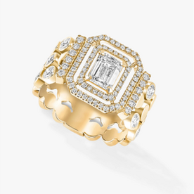 MESSIKA D-Vibes Multi-Row Ring 18kt Yellow Gold Diamond Ring