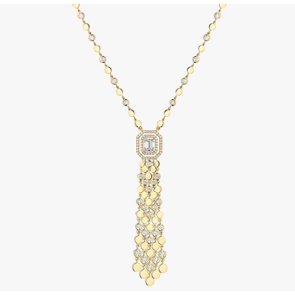 MESSIKA D-Vibes Tassel Yellow Gold Diamond Necklace