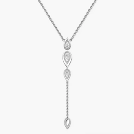 MESSIKA Fiery Tie Necklace 18kt White Gold Diamond Necklace