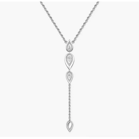 MESSIKA Fiery Tie Necklace 18kt White Gold Diamond Necklace
