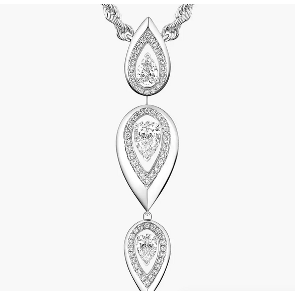 MESSIKA Fiery Tie Necklace 18kt White Gold Diamond Necklace
