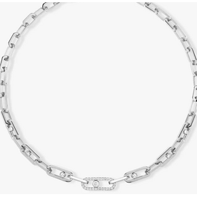 MESSIKA Move Link 18kt White Gold Diamond Necklace