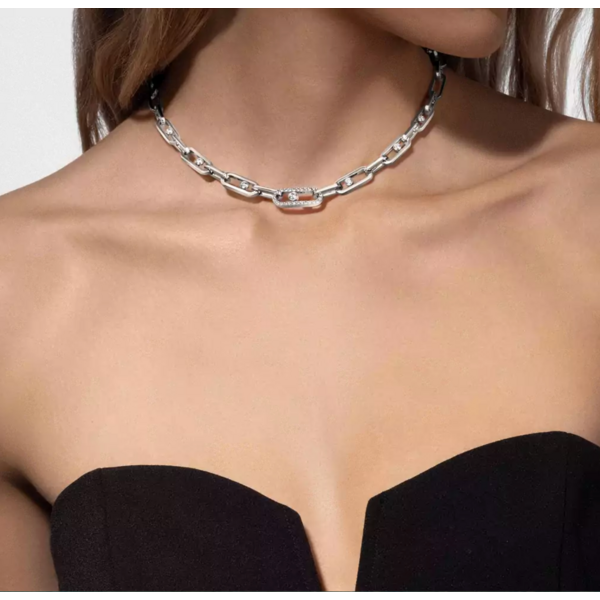 MESSIKA Move Link 18kt White Gold Diamond Necklace