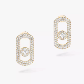 MESSIKA So Move Pavé 18kt Yellow Gold Diamond Earrings