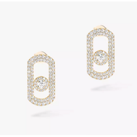 MESSIKA So Move Pavé 18kt Yellow Gold Diamond Earrings