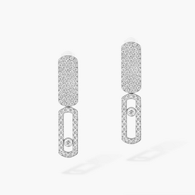 MESSIKA Imperial Move SM 18kt White Gold Diamond Earrings