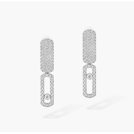MESSIKA Imperial Move SM 18kt White Gold Diamond Earrings