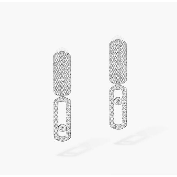 MESSIKA Imperial Move SM 18kt White Gold Diamond Earrings