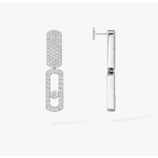 MESSIKA Imperial Move SM 18kt White Gold Diamond Earrings
