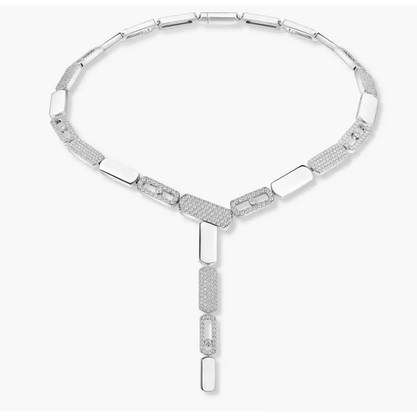 MESSIKA Imperial Move SM Tie Necklace 18kt White Gold Diamond Necklace